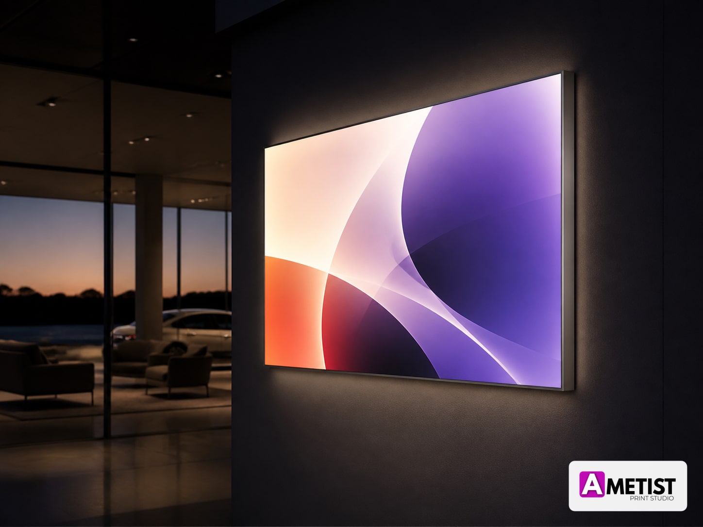 Casetă Luminoasă Slim LED